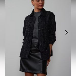 Long Sleeve Tweed Shacket